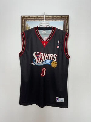 Camiseta deportiva vintage de los 90 campeón Philadelphia 76ers #3 Iverson para hombre NBA talla XL Foto 1 de 4