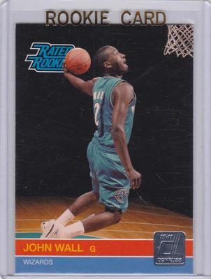 John Wall RC 评级新秀 WIZARDS 新秀卡 篮球 Donruss 2010/11 LE — 第 1/2 张图片