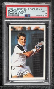 1986-87 A Question of Sport Game Mats Wilander (Swinging) PSA 9 MINT