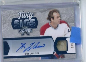 2021-22 Blattholz GUY LAFLEUR Zweige Swigs AUTO SPIEL GEBRAUCHT STICK #d 5/5 - Bild 1 von 1