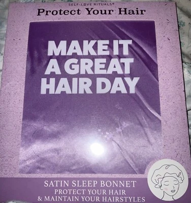 Gorro para dormir lavanda satinado protege tu cabello - Nuevo Foto 1 de 2