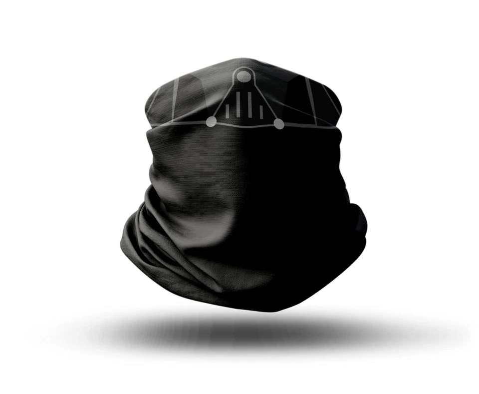 Washable Fabric Face Cover Neck Gaiter Unique Print Animated Darth Vader EU Made - Image 1 of 4