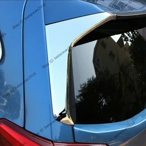 Fits Subaru Forester 2019-2024 Chrome Rear Wing Side Beveled Window Cover Decor - Picture 1 of 11
