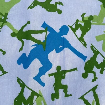 Disney Pixar Toy Story Зеленая Армия Мужчины Двойная Плоская Кровать Простыня Ткань Материал - Изображение 1 из 4