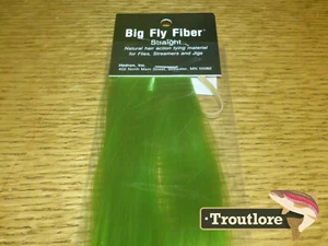 GREEN HEDRON BIG FLY FIBER - NEW STREAMER FLY TYING BODY MATERIAL at TROUTLORE - Picture 1 of 5