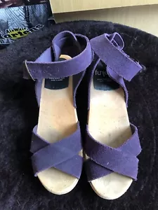 Funkis Strappy Purple Sandal Size 37 - Picture 1 of 5
