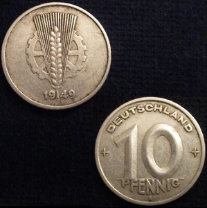 * Gutse * Germania, Repubblica Democratica, 10 Pfennig 1949 A - Picture 1 of 1