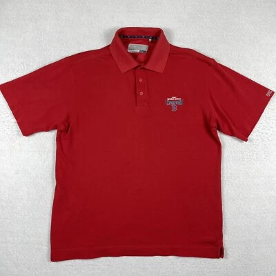 Boston Red Sox Polo Shirt Mens Large MLB World Series Champions Baseball Golfer - Image 1 of 4
