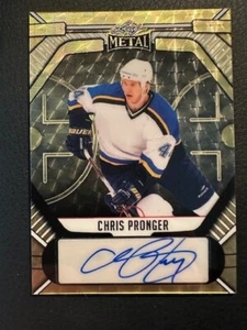 2025 Leaf Metal Legends - Chris Pronger - Gold auto 1/1 St. Louis Blues #BA-CP1 - Picture 1 of 2