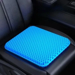 2 Layer Gel Honeycomb Seat Comfort Cushion Flex Back Spine Relief Car Office Au - Picture 1 of 10
