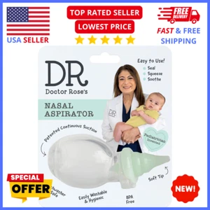 Dr. Rose's Baby Nasal Aspirator – Dual Suction Snot Remover Gentle Infant Relief - Picture 1 of 13