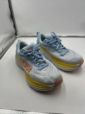 Hoka One One Bondi 8 Mujer Talla 11 B Zapatos Azul Tenis para Correr 1127952 SSCA Foto 1 de 4