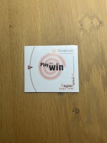 Sega Dreamcast Product Registration Insert