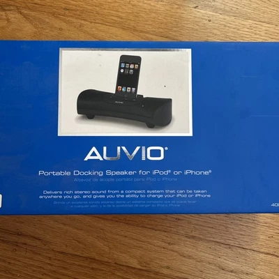 AUVIO Altavoz de acoplamiento portátil para iPod y iPhone Foto 1 de 2