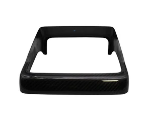 Glossy Carbon Fiber Rear Display Frame Trim Cover For 25+ Tesla Model Y Juniper - Picture 1 of 7