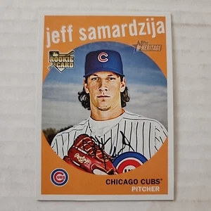 2008 Topps Heritage Black Back #621 Jeff Samardzija RC Chicago Cubs - Picture 1 of 2