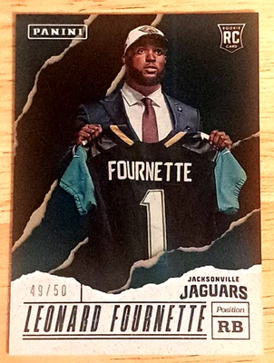 Leonard Fournette /50 (RC)🍀- 2017 Panini Fathers Day - Jaguars - Image 1 of 4