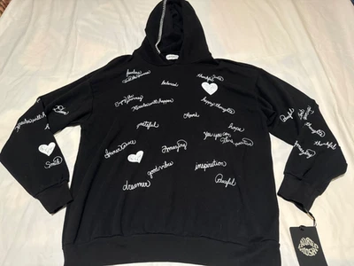 Sudadera con capucha Harmony de gran tamaño MED para mujer LAUREN MOSHI nueva Foto 1 de 4