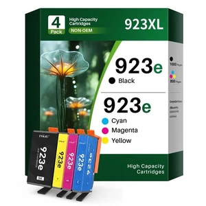 (Z chipem) 923e 923XL Atrament 4-pak do HP 8120 8123 8130 8133 OfficeJet Pro - Zdjęcie 1 z 2