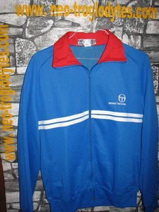 Vintage Sergio Tacchini  tennis jersey tracksuit jacket   '70s  made in Italy - Foto 1 di 1