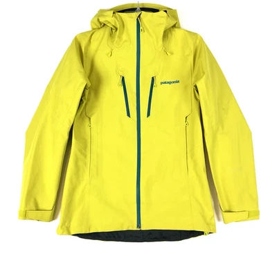Patagonia Triolet Goretex Jacket Womens XS Yellow Rain Shell Wind Waterproof - Image 1 of 4