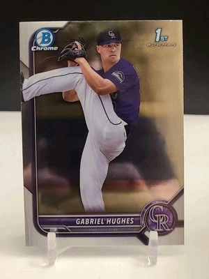 2022 Bowman Draft Chrome Gabriel Hughes #BDC-151 1st Bowman RC - Image 1 of 2