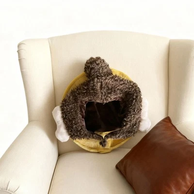 Sombrero de cabeza de Buda de felpa para niños niñas transpirable accesorios para disfraces sombreros Foto 1 de 4