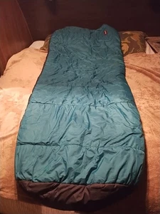 Marmot Magician H Sleeping Bag 76"X 33" 100% Polyester Fill Aqua Green - Picture 1 of 9