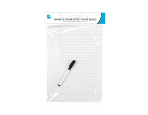 A4 Magnetic Paper Effect White Board Stick On fridge To Do List With Pen Eraser - Picture 1 of 1