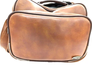 Coast S1 Camera Bag Tan Vinyl Soft Sided Padded Three Zipper Copayments Vintage - Picture 1 of 20