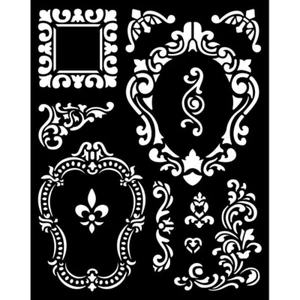 Stamperia STENCIL - ALICE IN WONDERLAND - FRAMES - 20CM X 25CM - Bild 1 von 1