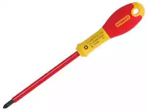 Destornillador aislado punta Pozidriv Stanley STA065419 FatMax® VDE PZ2 x 125 mm - Imagen 1 de 3