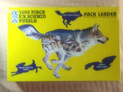 Rompecabezas Sally J Smith Pack Leader Wolf 1000 piezas nuevo en caja de colección Foto 1 de 3