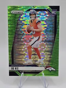 2024 Panini Prizm - Rookies Neon Green Pulsar Prizm #309 Bo Nix (RC) - Bild 1 von 2