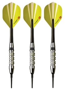 Target Game Play Cromo Punta Suave Dardos - 18 Gramos - Delgado Tri Pack Estuche - Imagen 1 de 2