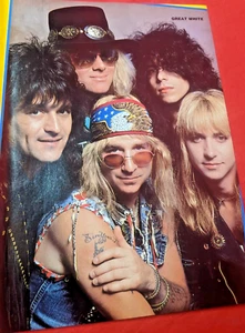 Great White And Skid Row Vintage Rock Photo Size 11 X 9 - Picture 1 of 2