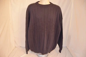 Vintage Reunion lila schwerer Strick Rundhals Pullover Made in Italy 90er Herren XL - Bild 1 von 10