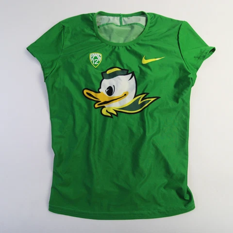 Oregon Ducks Nike Short Sleeve Shirt Women's Green Used Cover