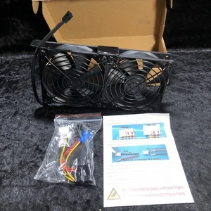 3 Pin Dual Fan Desktop Video Card Cooling Fans High Performance - Photo 1/5