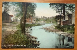 Cayadutta Creek, Fonda NY NEW YORK Postkarte p/u 1910 - Bild 1 von 2