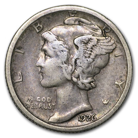 1926-S Mercury Dime XF - SKU#38364 Cover