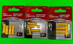 3 Packs Of 4  (12pcs) 12-10 GAUGE INSULATED CRIMP BUTT WIRE COUPLING CONNECTOR - Picture 1 of 3