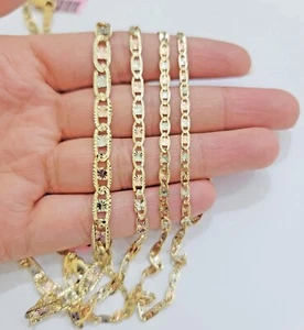 REAL 14k Trio Gold Necklace chain Ladies 3mm 3.5mm 5mm 18"-24" Women - Picture 1 of 12