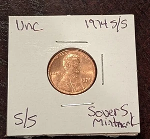 1974-S/S Lincoln Cent BU Coin RPM Repunched Mint Mark S Over S Lot Of 20 Coins!! - Picture 1 of 12