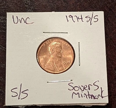 1974-S/S Lincoln Cent BU Coin RPM Repunched Mint Mark S Over S Lot Of 18 Coins!! - Image 1 of 4