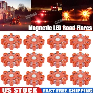 Luz LED de seguridad de disco de emergencia con bengalas de carretera intermitente de advertencia de baliza en carretera - Imagen 1 de 12