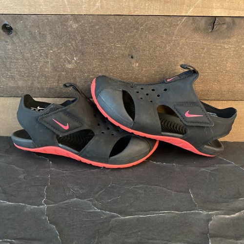 Nike Baby Sunray Protect 2 sandalo sneaker nero rosa 943827 003 taglia US 9C