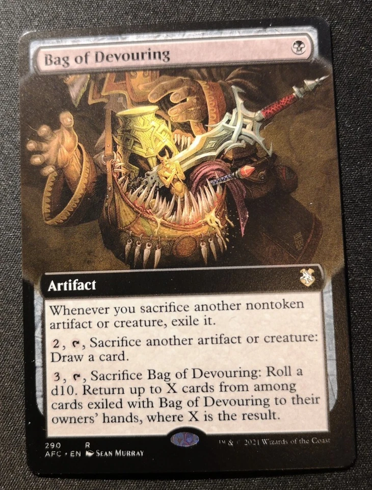 Bag Of Devouring - Extended Art - AFC - MTG - EN - NM - 290 - Image 1 of 1