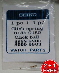 SPRING + CLICK BALL - SEIKO BEZEL REPAIR 6309 H558 6306 7C43 7002 8123 7S26...