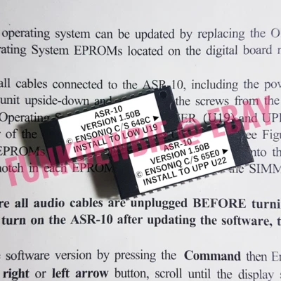 Ensoniq ASR-10 OS v1.5B EPROM Firmware Upgrade SET / New ROM Final Update Chips - Bild 1 von 3